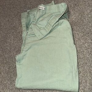 Abercrombie & Fitch Green Trousers Cotton Blend